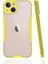 Newface iPhone 13 Kılıf Platin Silikon - Sarı 1