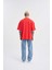 Erkek Basic Super Pamuklu Oversize Nar Tişört 4