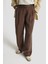 Kemerli Palazzo Tencel Pantolon 25Y2810 Kakao 2