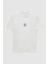 Relaxed Fit Ekru Düz T-Shirt 1