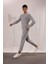 Jogger Düz Paça Her Yöne Esneyen Yazlık Kumaş Pantolon T6317AZ25SP 2