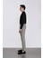 Twill Chino Kumaş Pantolon Slim Fit Dar Kesim Dar Paça Basic Düz Cepli B2091AX24AU 5