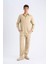 %100 Keten Relax Fit Rahat Kesim Düz Paça Yazlık Pantolon C1117AX25SP 3