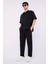 %100 Pamuk Wide Leg Bol Rahat Kesim Kargo Cepli Keten Görünümlü Yazlık Pantolon B9407AX25SP 2