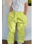 Kız Çocuk Pantalon Beli Lastikli Cepli Kuşaklı 2-6 Yaş, Fıstık Yeşili 2