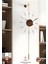 Elite Gravity Ceviz - Gold Büyük Boy (33X85CM ) Modern Metal ve Cam Tasarım Duvar Saati 1 Adet 1