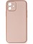 Newface iPhone 12 Kılıf Coco Deri Silikon Kapak - Pembe 1