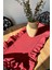 Elite Fırfırlı Bordo (Kırmızı) Runner 40X110 1 Adet 1