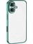 Newface iPhone 16 Plus Kılıf Razer Lensli Silikon - Turkuaz 1