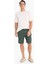 %100 Keten Regular Fit Yazlık Bermuda Şort D9931AX25SM 4