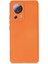 Newface Xiaomi Mi 13 Lite Kılıf Nano Içi Kadife Silikon - Turuncu 1