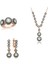 Gümüş Beyaz Taşlı Bayan Set - 15 1