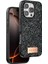 Onegif iPhone 16 Pro Max Bright Simli Kapak - Siyah 1