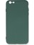 Newface iPhone 6 Plus Kılıf Nano Içi Kadife Silikon - Koyu Yeşil 1