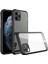 Newface iPhone 11 Pro Kılıf Miami Şeffaf Silikon - Siyah 1