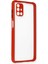 Newface Samsung Galaxy M51 Kılıf Miami Şeffaf Silikon - Kırmızı 1