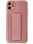 Newface iPhone 12 Kılıf Coco Karbon Standlı Kapak - Pembe 1