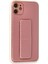 Newface iPhone 12 Kılıf Coco Karbon Standlı Kapak - Pembe 2