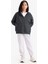 Kız Çocuk Kapüşonlu Basic Düz Cepli Fermuarlı Sweatshirt D9079A825SP 2