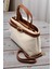 Kadın Keten Dokuma Vizon Tote Bag. El ve Omuz Çantası. RY425 5