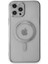 Newface iPhone 12 Pro Max Kılıf Magneticsafe Lazer Silikon - Gümüş 3