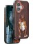 Venco iPhone 16 Perma Desenli Kapak - Kahverengi 1