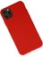 Newface iPhone 11 Pro Max Kılıf Nano Içi Kadife Silikon - Kırmızı 2