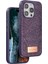 Onegif iPhone 15 Pro Max Bright Simli Kapak - Derin Mor 1