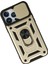 Newface iPhone 13 Pro Max Kılıf Pars Lens Yüzüklü Silikon - Gold 3