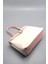Kadın Keten Dokuma Vizon Tote Bag. El ve Omuz Çantası. RY425 5