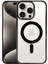 Newface iPhone 15 Pro Kılıf Erozi Magsafe Kapak - Siyah 1