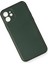 Newface iPhone 12 Mini Kılıf Coco Deri Silikon Kapak - Yeşil 2