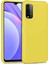 Newface Xiaomi Redmi 9t Kılıf Nano Içi Kadife Silikon - Sarı 1