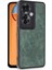 Newface Oppo Reno 11F Kılıf Aras Deri Kapak - Koyu Yeşil 2