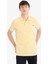 %100 Pamuk Slim Fit Dar Kesim Polo Yaka Nakışlı Kısa Kollu Tişört D7665AX25SP 5