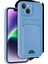 Newface iPhone 14 Kılıf Kelvin Kartvizitli Silikon - Mavi 1