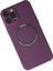 Newface iPhone 12 Pro Max Kılıf Jack Magneticsafe Lens Silikon - Mürdüm 3