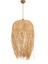 Istanbul Avize Saçaklı Rattan 50 cm Eskitme Tesisatlı Avize Bambu,iskandinav,bohem,modern Aydınlatma 5