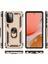 Newface Samsung Galaxy A72 Kılıf Sofya Yüzüklü Silikon Kapak - Gold 3
