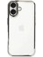Newface iPhone 16 Kılıf Razer Lensli Silikon - Gümüş 1