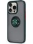 Newface iPhone 16 Pro Kılıf Montreal Yüzüklü Silikon Kapak - Yeşil 2