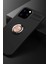 Newface iPhone 12 Pro Max Kılıf Range Yüzüklü Silikon - Siyah-Gold 2