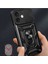 Newface iPhone 16 Kılıf Pars Lens Yüzüklü Silikon - Siyah 3