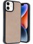 Newface iPhone 11 Kılıf Aras Deri Kapak - Pudra 2