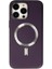 Newface iPhone 13 Pro Kılıf Coco Deri Magneticsafe Silikon - Derin Mor 1