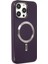 Newface iPhone 13 Pro Kılıf Coco Deri Magneticsafe Silikon - Derin Mor 2