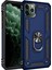 Newface iPhone 11 Pro Kılıf Sofya Yüzüklü Silikon Kapak - Lacivert 1