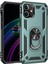Newface iPhone 12 Kılıf Sofya Yüzüklü Silikon Kapak - Yeşil 1