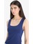 Slim Fit Dar Kesim Basic Düz Kare Yaka Atlet C2622AX25SP 3