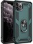 Newface iPhone 11 Pro Kılıf Sofya Yüzüklü Silikon Kapak - Yeşil 1
